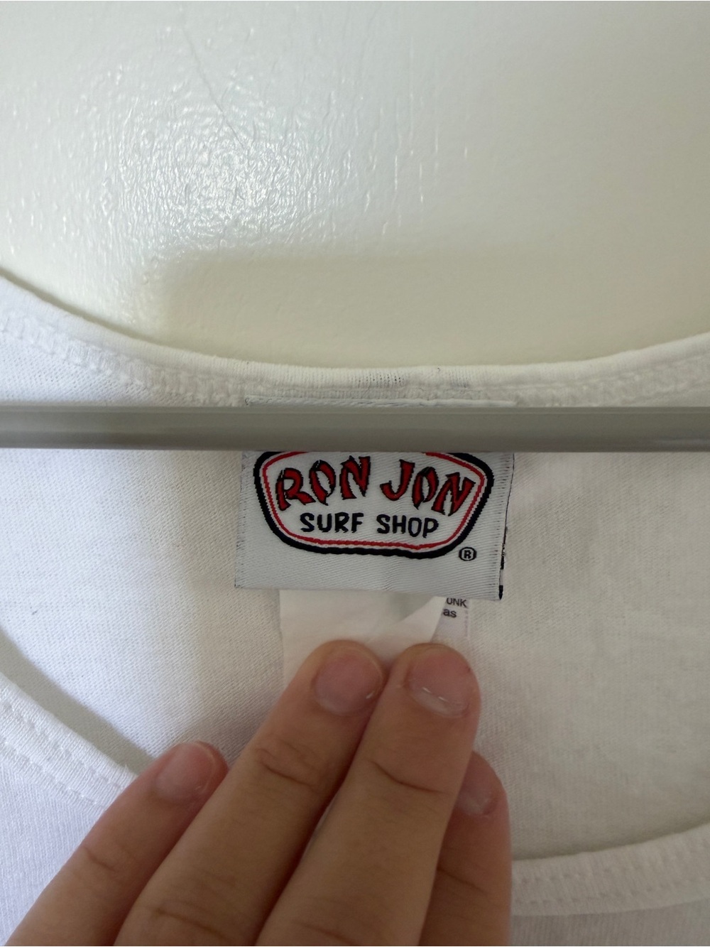 Men’s White Gildan Ron Jon Tank Top - Picture 3 of 4